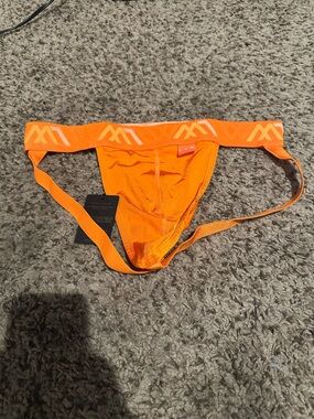 Men's Orange Athletic Jock by LVW